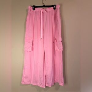 SHEIN Curve Pink Cargo Sweatpants
